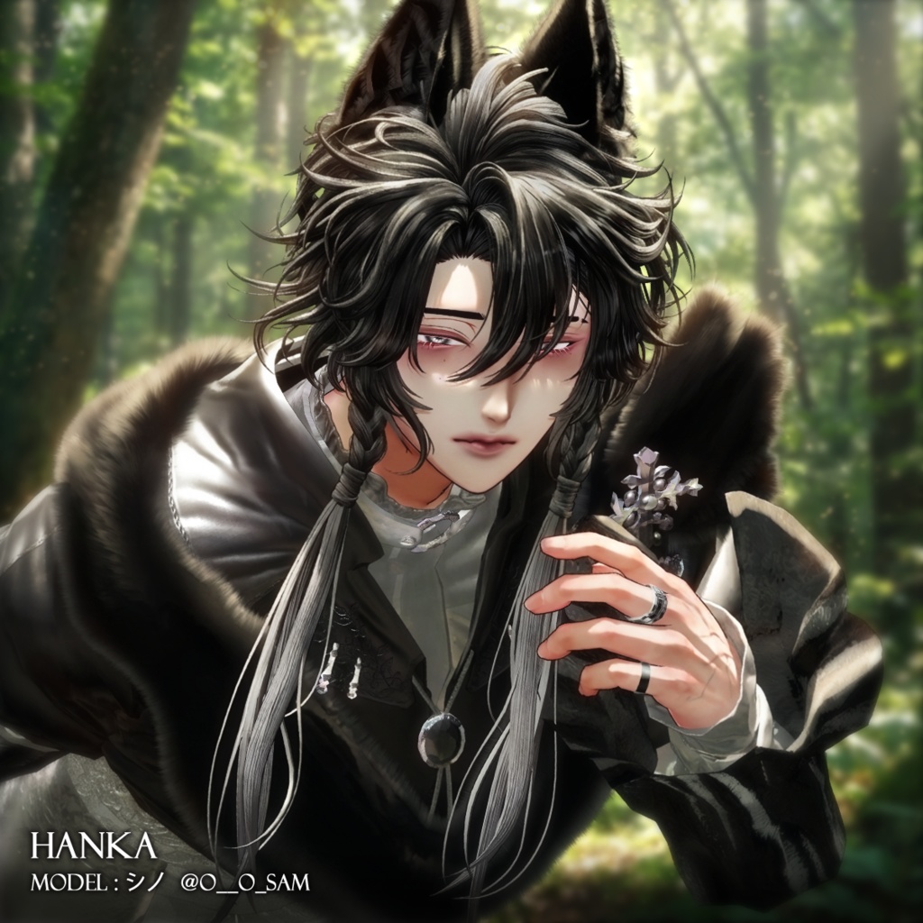 サイドロングヘア【12アバター対応】