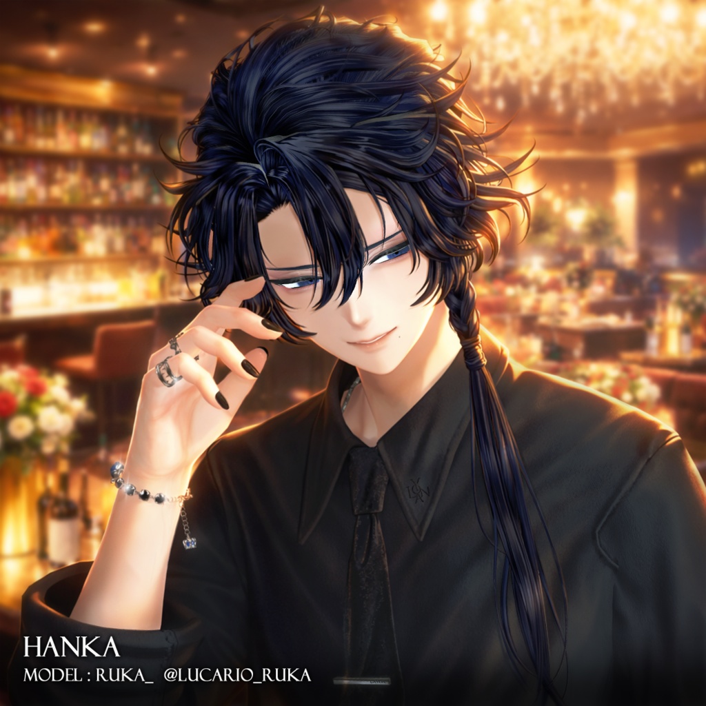 サイドロングヘア【12アバター対応】