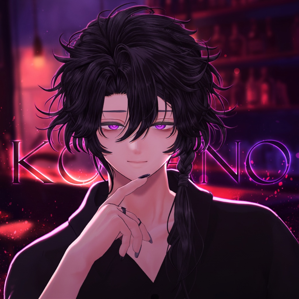 サイドロングヘア【10アバター対応】