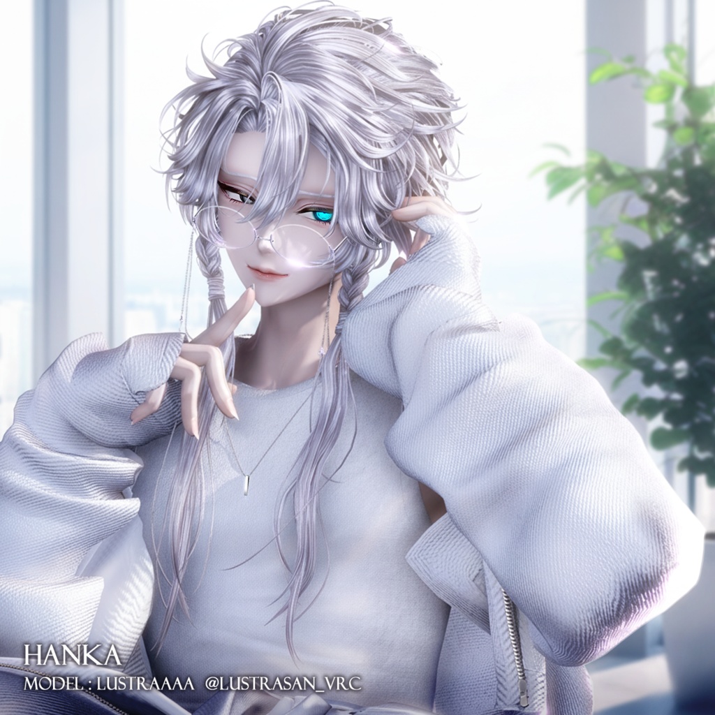 サイドロングヘア【12アバター対応】