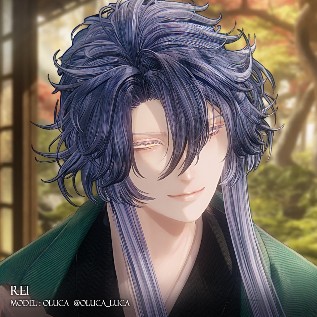 サイドロングヘア【12アバター対応】