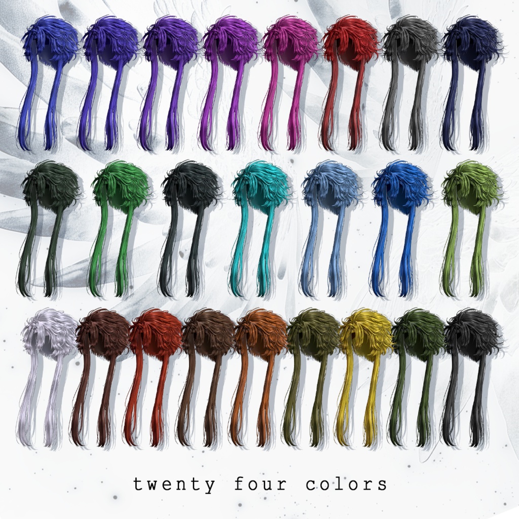 サイドロングヘア【12アバター対応】