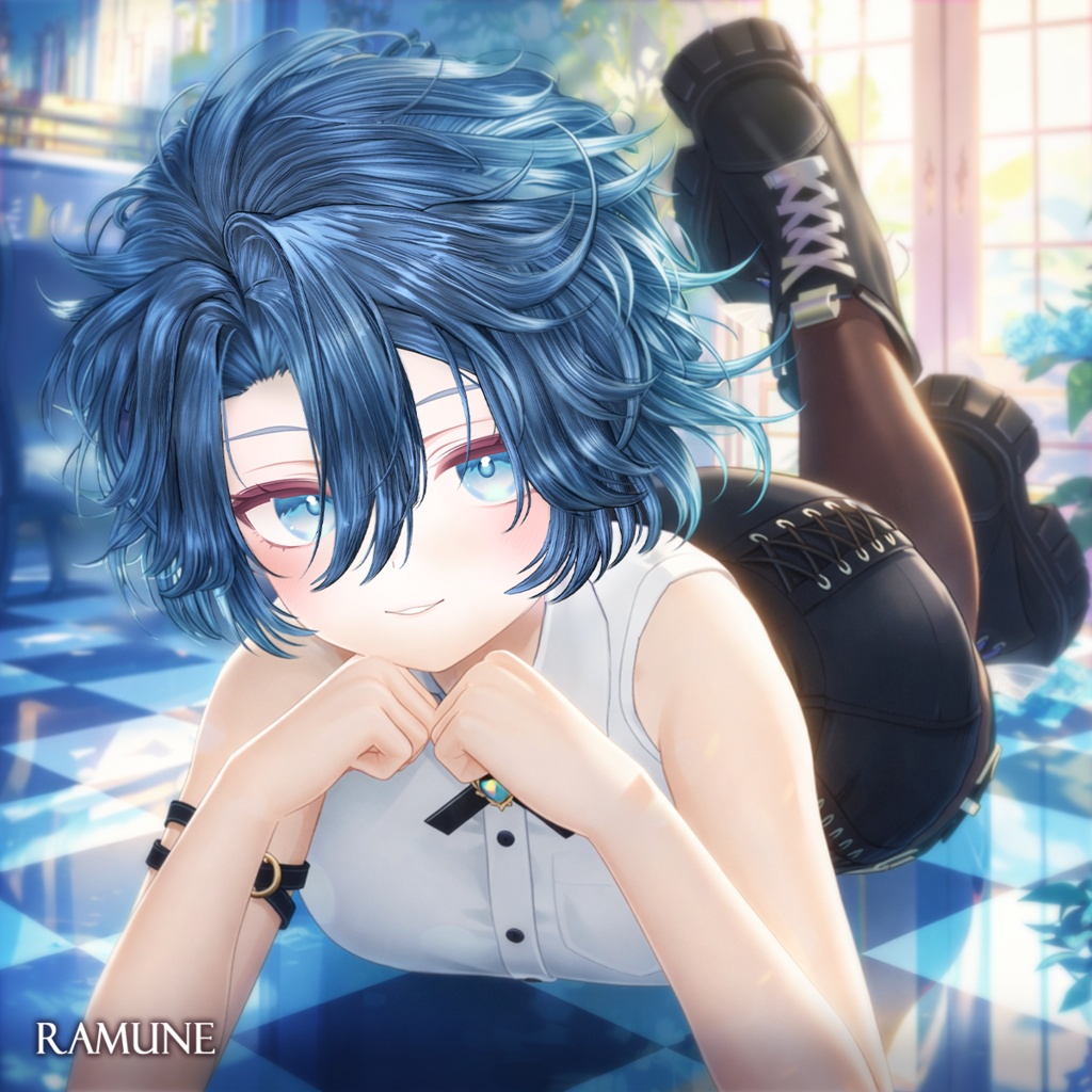 サイドロングヘア【12アバター対応】2/7対応追加予定