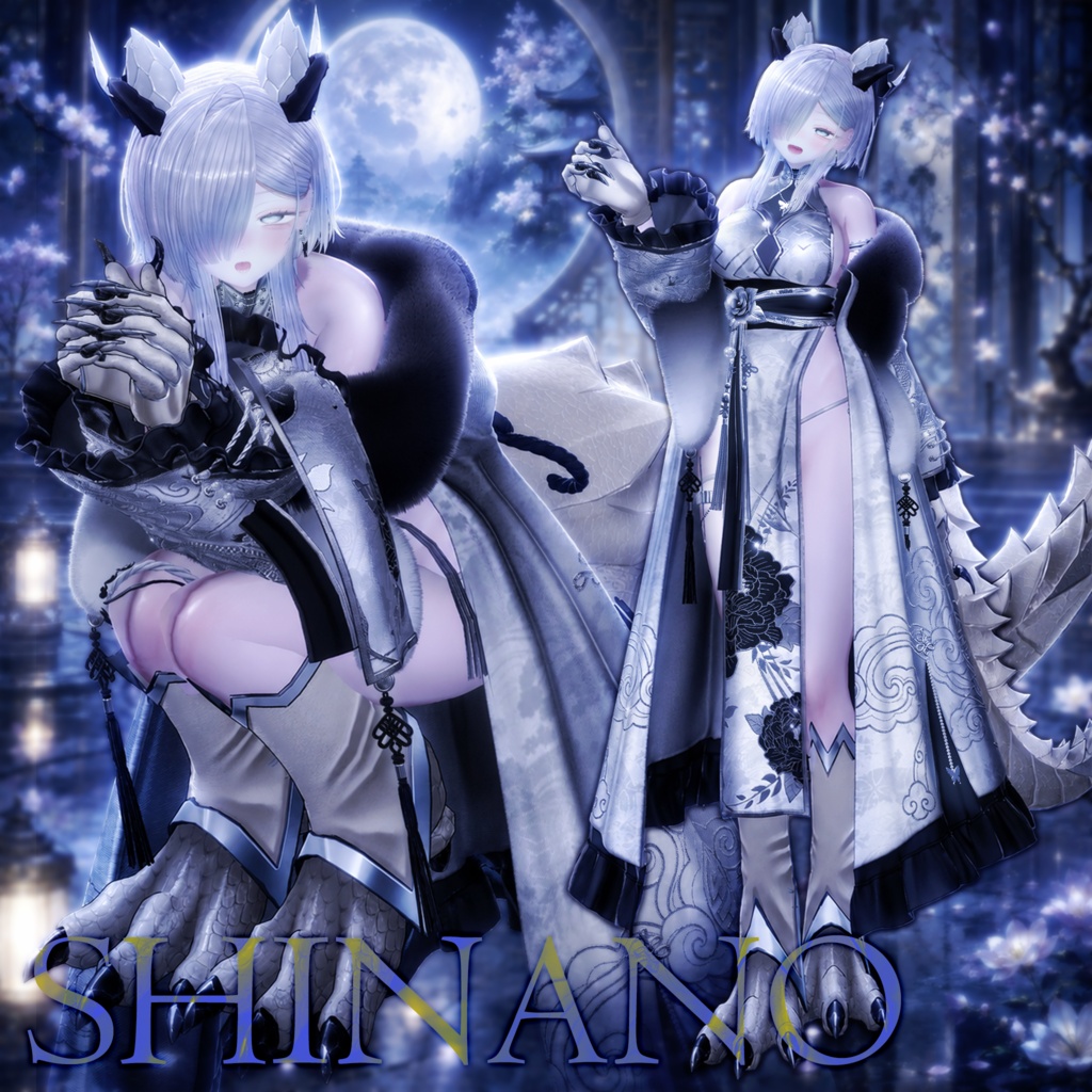 BobWolfHair- DragonStyle -【23アバター対応】