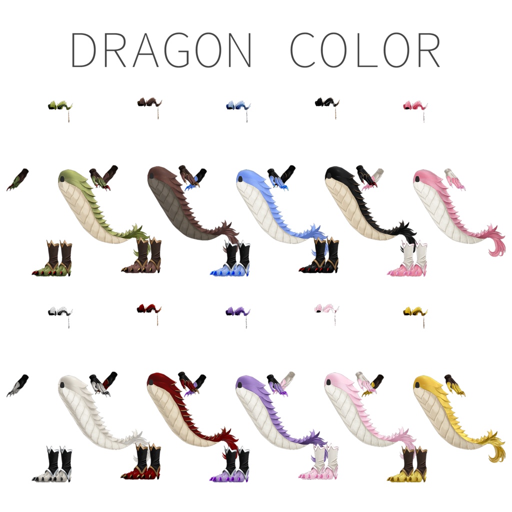 BobWolfHair- DragonStyle -【16アバター対応】