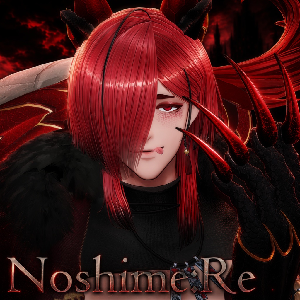 BobWolfHair- DragonStyle -【23アバター対応】