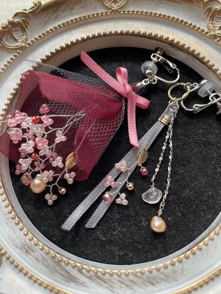 【男士からあなたへ】オーダーブーケの耳飾り