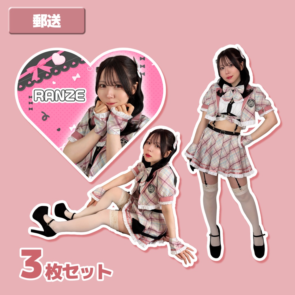 【受注生産】ステッカー3枚セット　~さくら小悪魔セーラー服ver.~ (郵送)