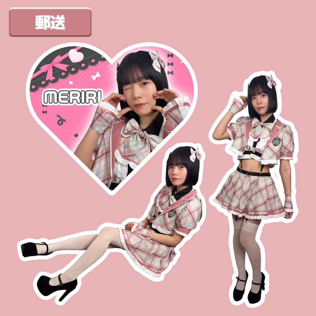 【受注生産】ステッカー3枚セット ~さくら小悪魔セーラー服ver.~ (郵送)