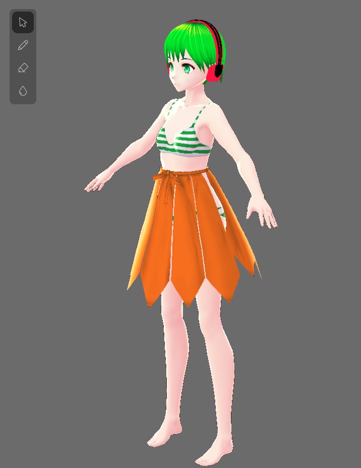 ワンピースのスカート部