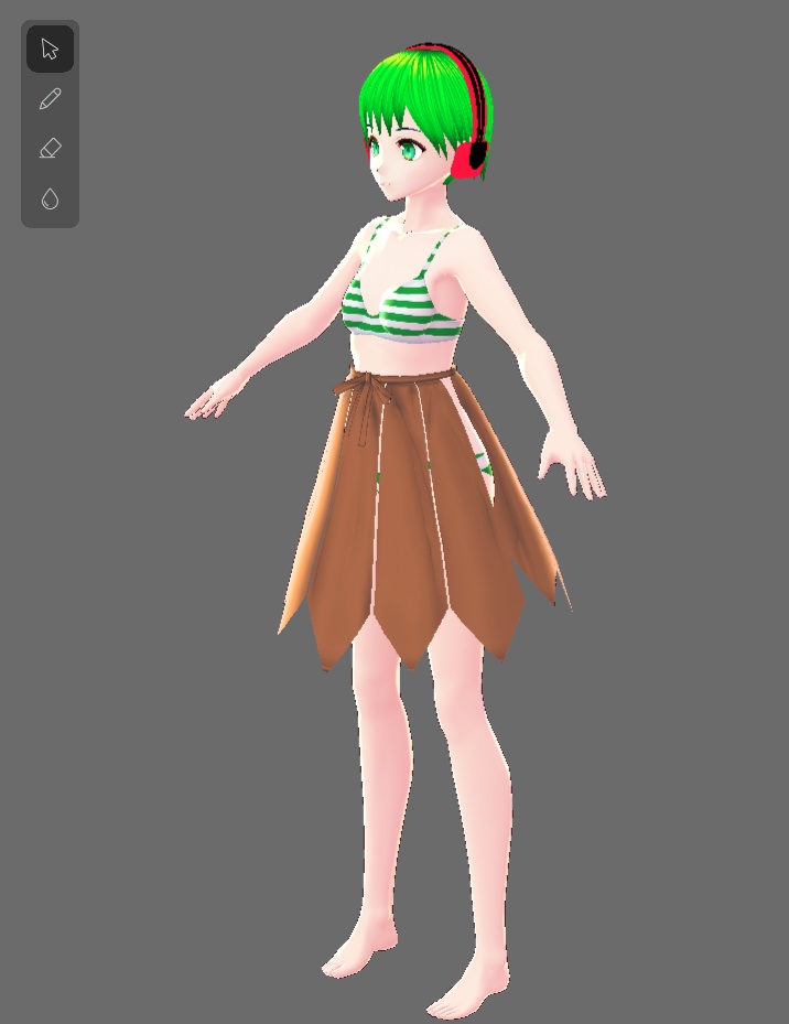 ワンピースのスカート部