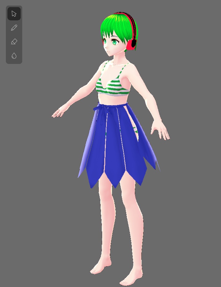 ワンピースのスカート部