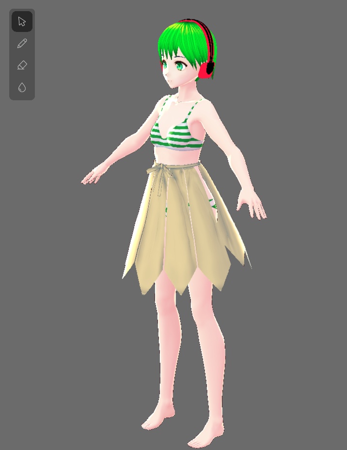 ワンピースのスカート部