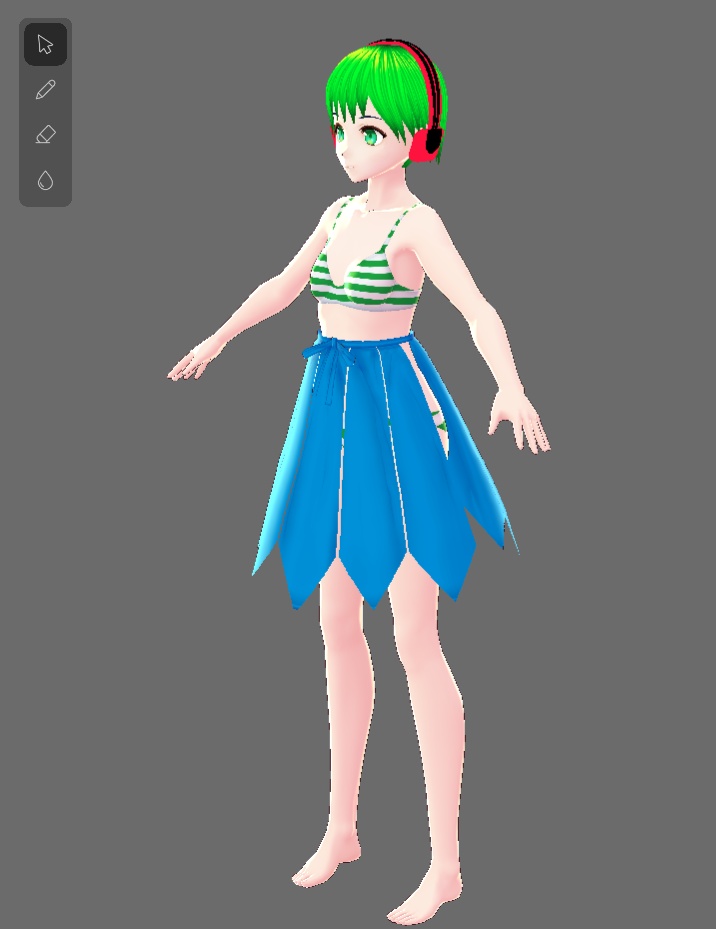 ワンピースのスカート部