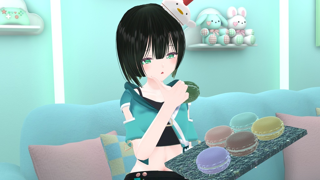 【VRCHAT】EatableMacaron【アバターギミック】