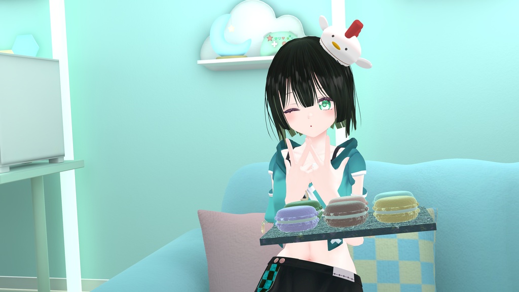 【VRCHAT】EatableMacaron【アバターギミック】