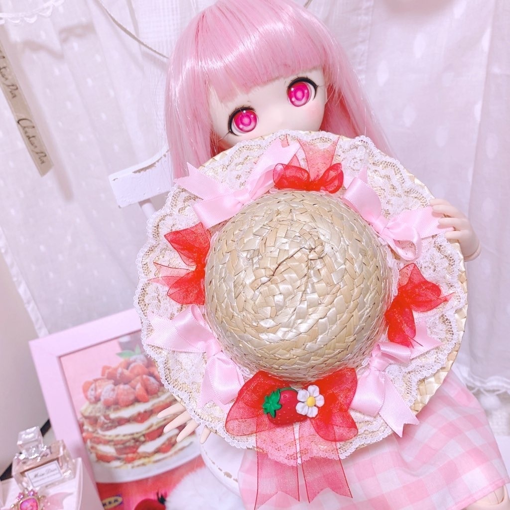 1/3 ドール 麦わら帽子 帽子 MDD DD ドール服 ブライス オビツ50 アゾン