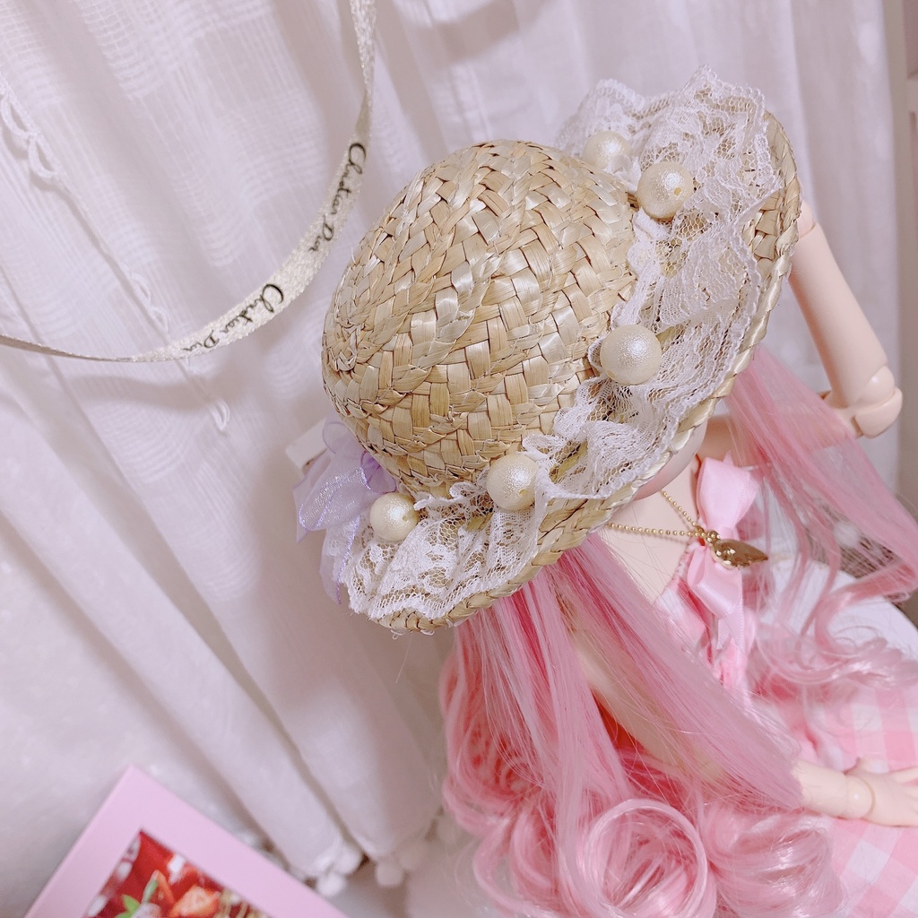 1/3 ドール 麦わら帽子 帽子 MDD DD ドール服 ブライス オビツ50 アゾン