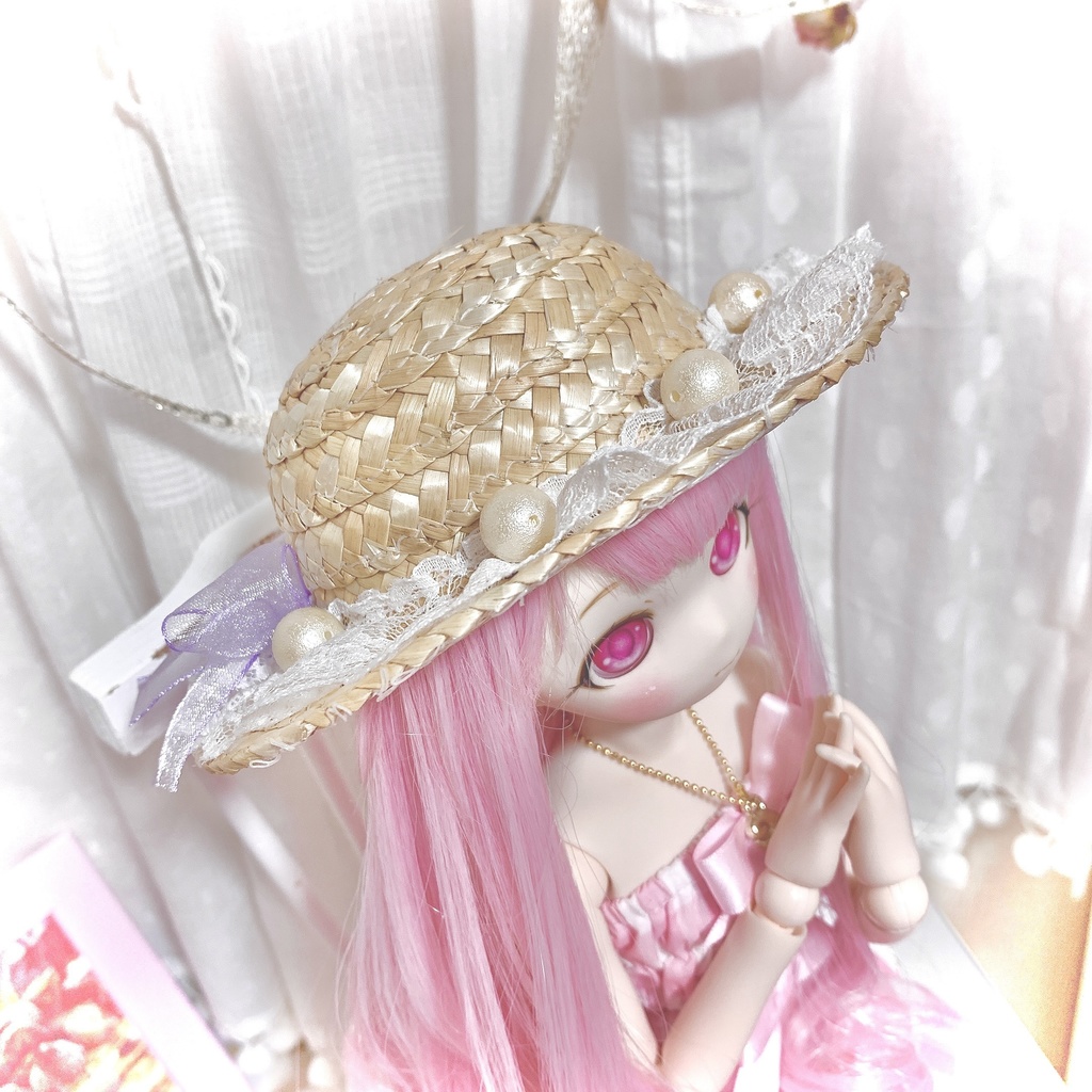 1/3 ドール 麦わら帽子 帽子 MDD DD ドール服 ブライス オビツ50 アゾン