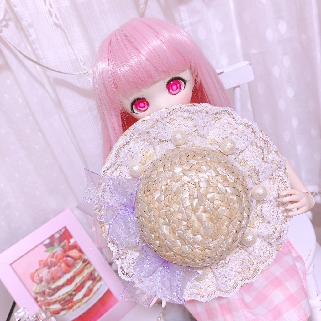 1/3 ドール 麦わら帽子 帽子 MDD DD ドール服 ブライス オビツ50 アゾン