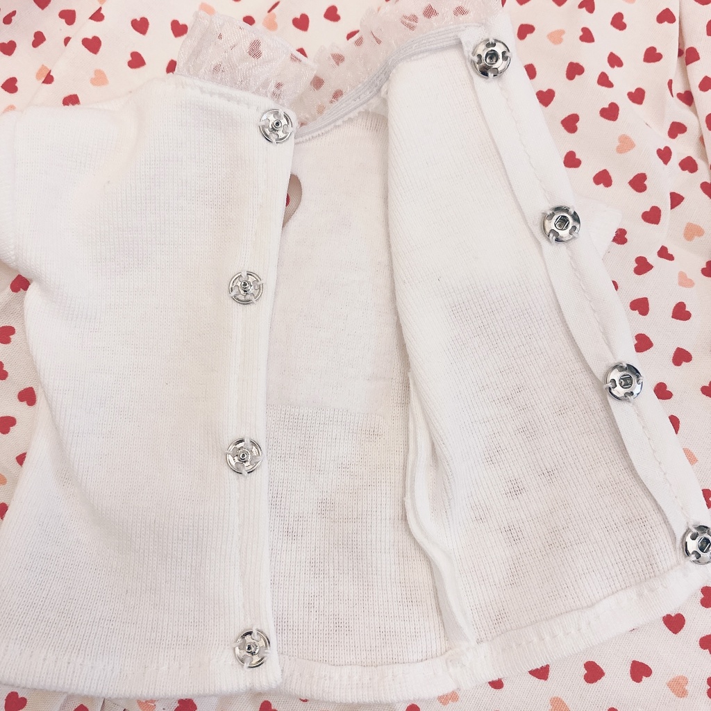 (L) 1/3 Tシャツ ハートあき MDD ドール服 オビツ50 DDP アウトフィット