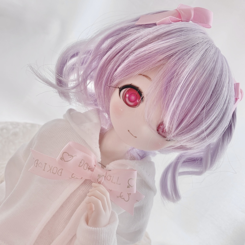 ピーチ 1/3 天使 パーカー ショート 羽 MDD DDドール服 オビツ50 白
