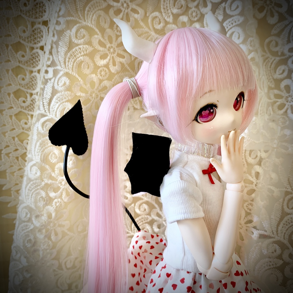 小悪魔 1/6 1/3 ドール 羽 悪魔 MDD アゾン オビツ50 Tinyfox 小悪魔コーデ ドール服 アクセサリー