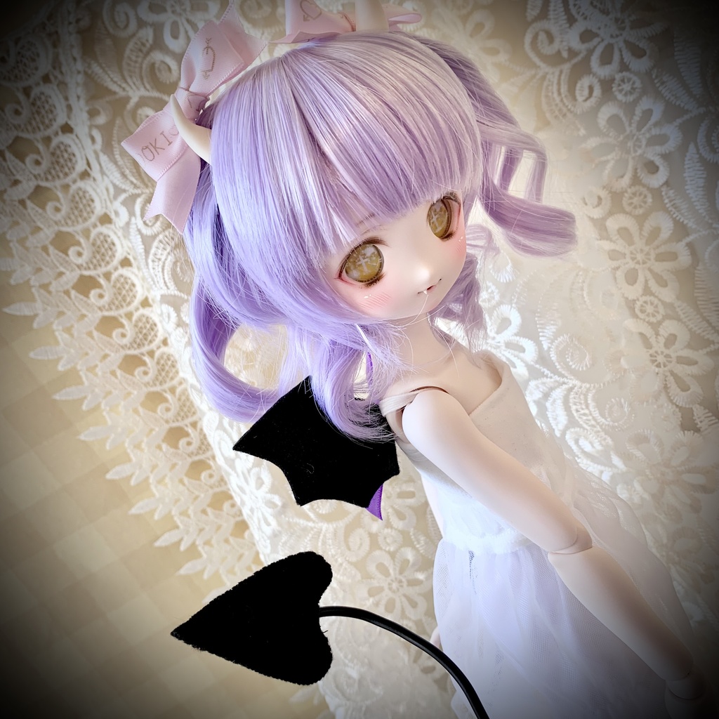 小悪魔 1/6 1/3 ドール 羽 悪魔 MDD アゾン オビツ50 Tinyfox 小悪魔コーデ ドール服 アクセサリー