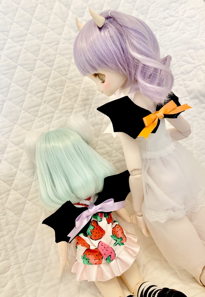 小悪魔 1/6 1/3 ドール 羽 悪魔 MDD アゾン オビツ50 Tinyfox 小悪魔コーデ ドール服 アクセサリー