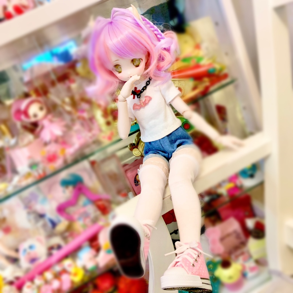 MDD もちあし　ニーハイソックス　ルーズソックス　靴下　白