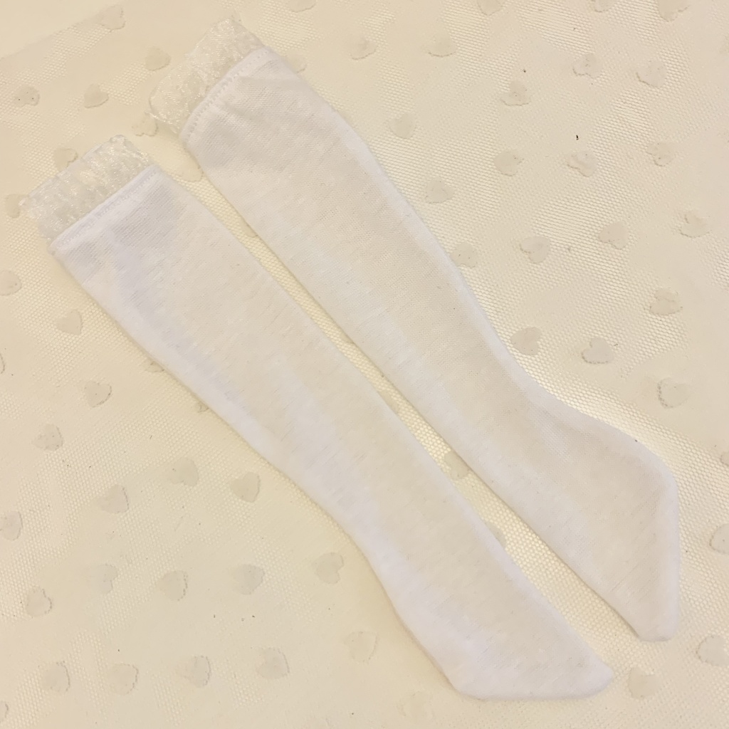 MDD もちあし　ニーハイソックス　ルーズソックス　靴下　白