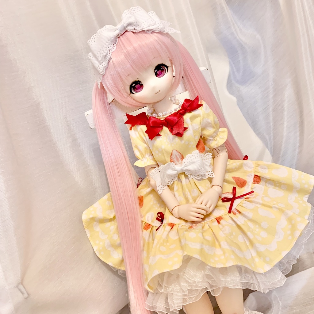 【B品】ケーキ 苺 ワンピース 1/3 MDD DD セット ドール服 オビツ
