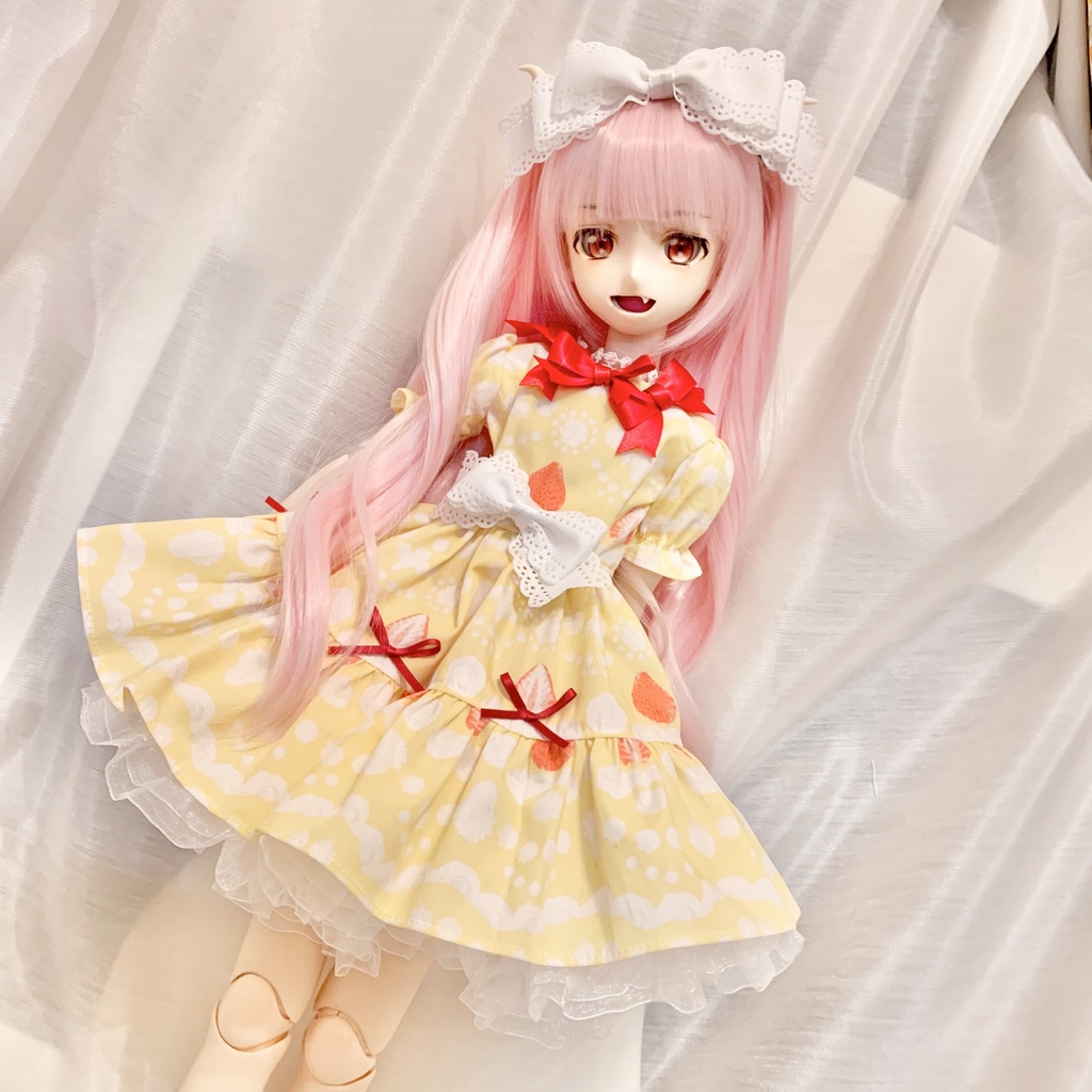 ケーキ 苺 ワンピース 1/3 MDD DD セット オビツ もちあし ドール服