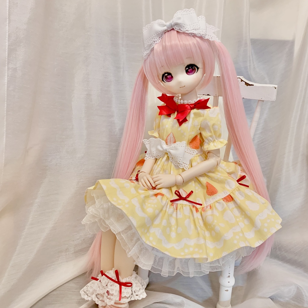 ケーキ 苺 ワンピース 1/3 MDD DD セット オビツ もちあし ドール服