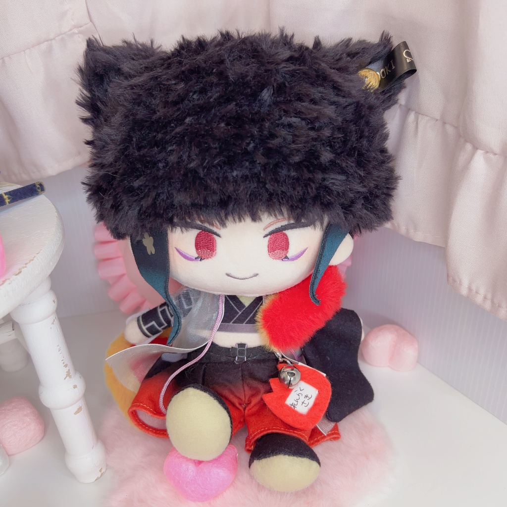 ねこ耳 ニット帽 ぬいぐるみ 20cm わんぱく 等