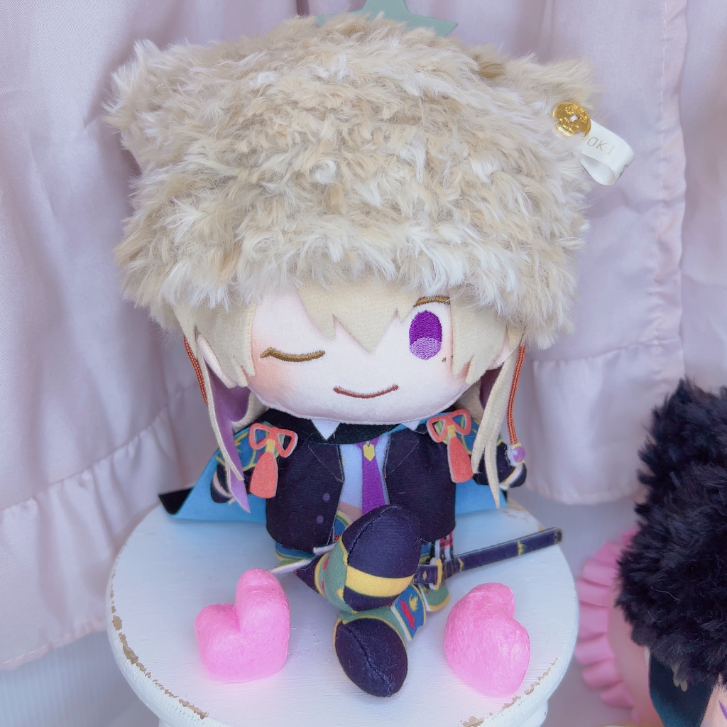 ねこ耳 ニット帽 ぬいぐるみ 20cm わんぱく 等