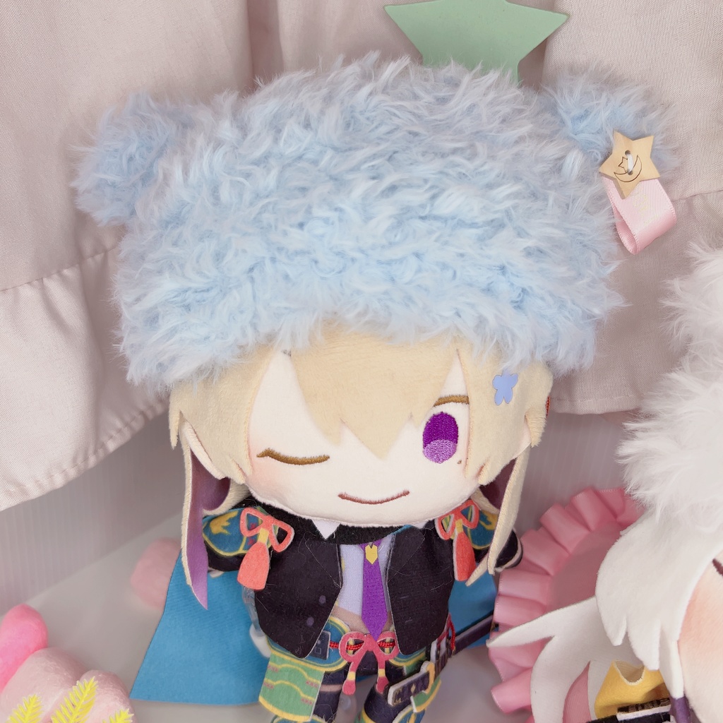 くま耳 ニット帽 ぬいぐるみ 20cm わんぱく 等