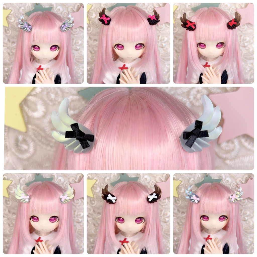 羽クリップ　MSD DD MDD アクセサリー ぬいぐるみ　ドール