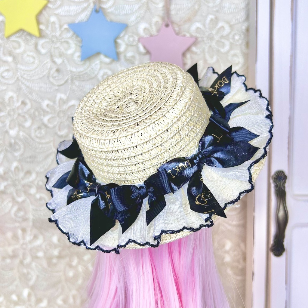ドール 麦わら帽子 1/3 DD MDD ドール服 ドール用アクセサリー 帽子 ロリータ系