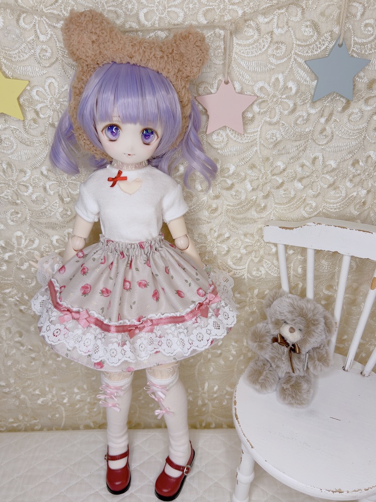 苺スカート 1/3 1/4 imomodoll MDD ドール服