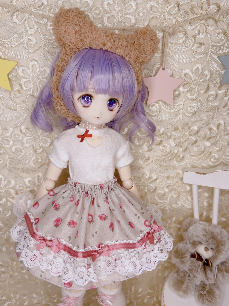 苺スカート 1/3 1/4 imomodoll MDD ドール服