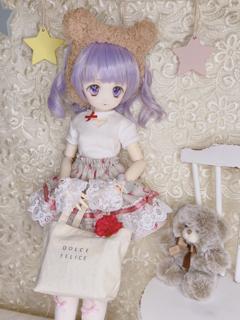 苺スカート 1/3 1/4 imomodoll MDD ドール服