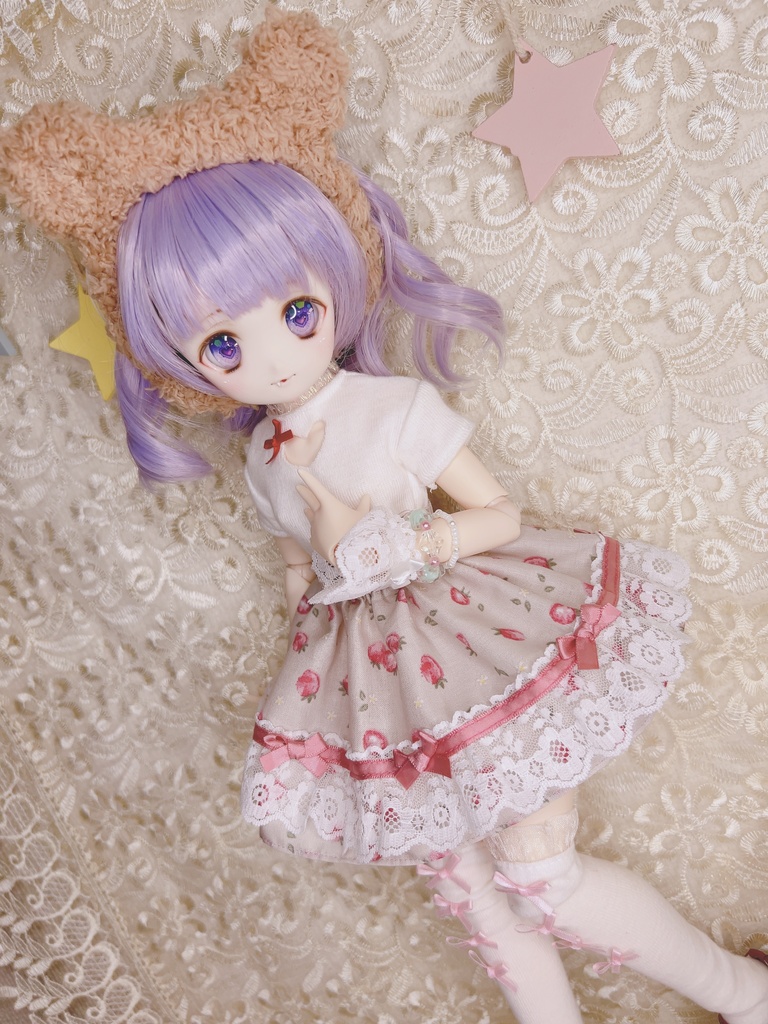 苺スカート 1/3 1/4 imomodoll MDD ドール服