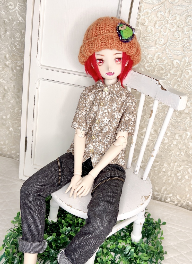 【〜60cm】ボタニカル柄シャツ DDB DD MDD