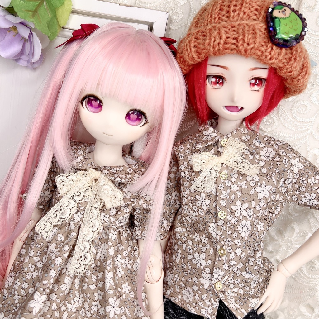【〜60cm】ボタニカル柄シャツ DDB DD MDD
