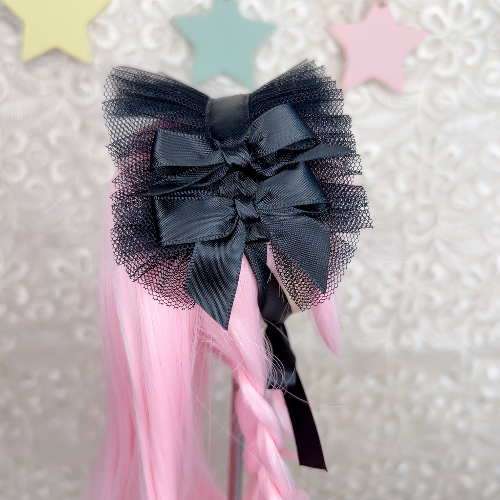 チュールヘッドドレス (7インチ 9インチ DD MDD ドール ロリータ 幼SD など)