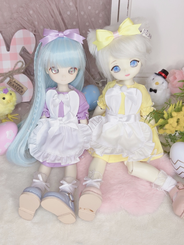 幼SD パステルバニーセット ドール服 ワンピース