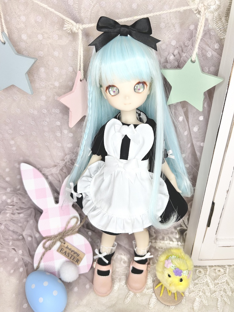 幼SD パステルバニーセット ドール服 ワンピース