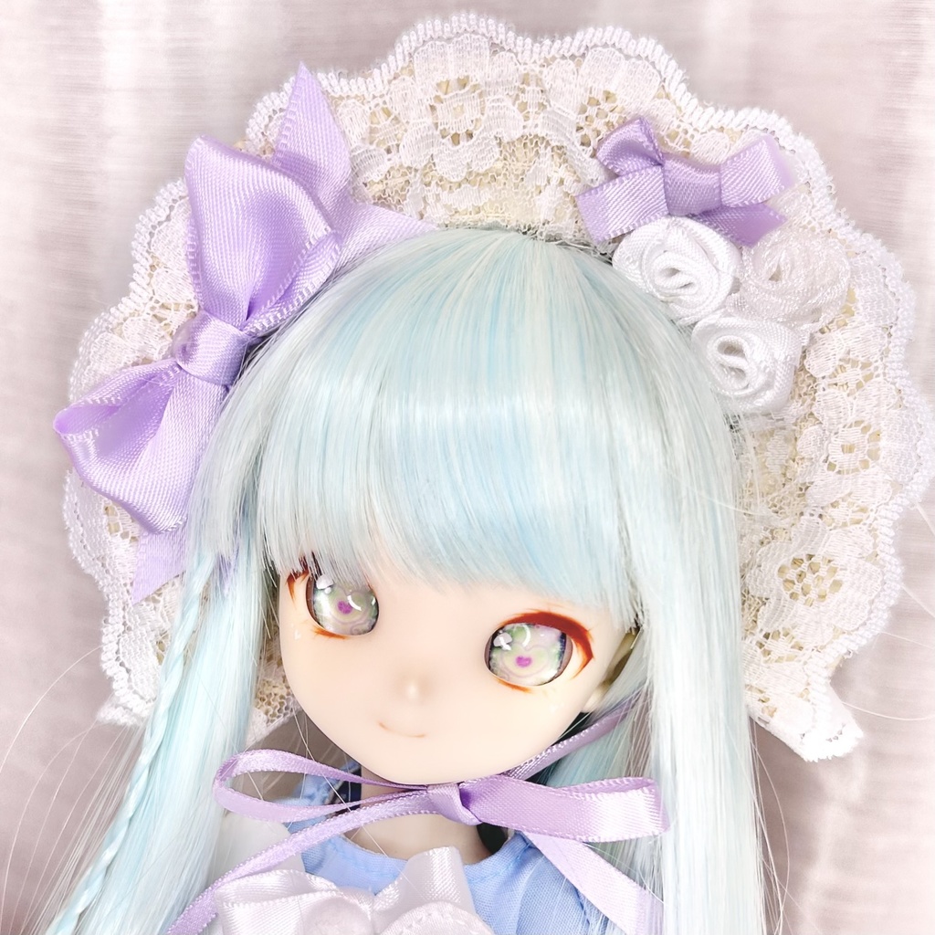 7インチ 麦わらボンネット 幼SD ドール用 帽子