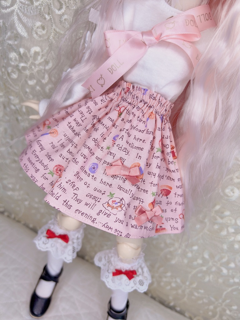 セット カントリー柄スカート 1/4 1/3 imomodoll MDD ドール服